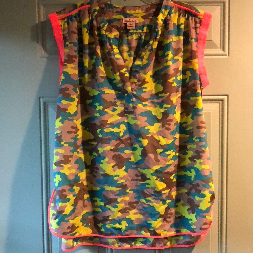 Cousin Earl sz. L bright colored camp top